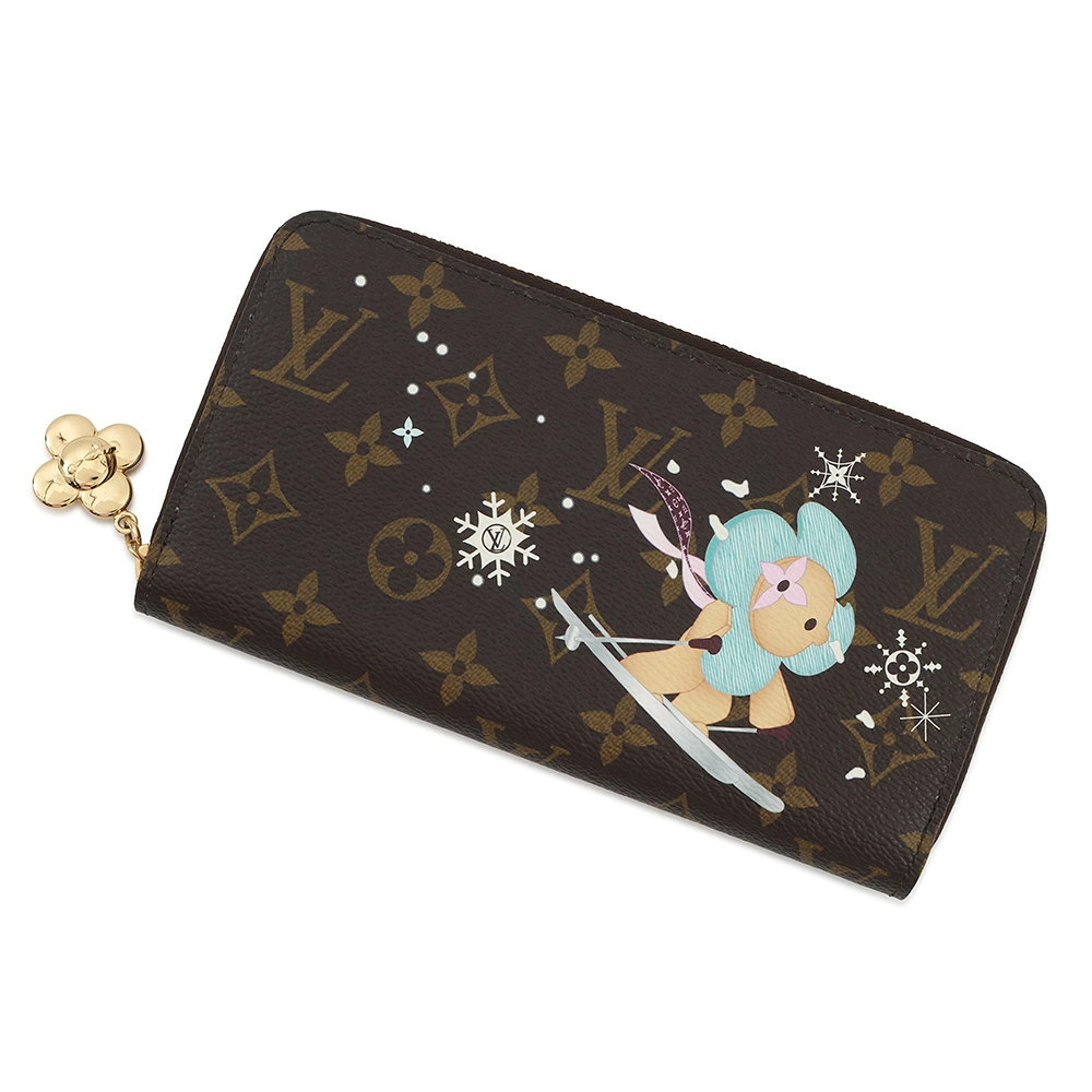 Louis Vuitton Monogram Vivienne Zippy Wallet Long Round Zipper Snow Show